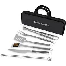 Stainless Steel Barbecue Cutlery HomeComplete - Barbecue Cutlery 7pcs