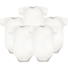 Luvable Friends Short Sleeve Bodysuits 5-pack - White (10153049)