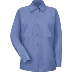 Red Kap Women's Long Sleeve Industrial Work Shirt - Petrol Blue