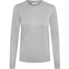 Saint Tropez Mila Pullover Sweaters - Pearl Grey Mel