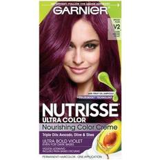 Nutrisse hair color Garnier Nutrisse Nourishing Color Creme V2 Dark Intense Violet