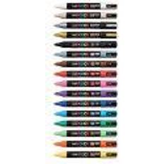  Uni Posca Paint Marker Pen PC-5M , Medium Point, White Ink,  Value Set of 3