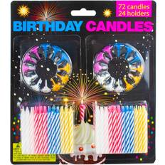 Deluxe birthday candle set Pack of 72