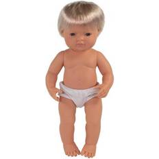 Toys Miniland 31051 Baby Doll Caucasian Blonde Boy 15"