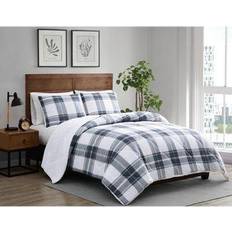 Cannon Cozy Teddy Plaid Bedspread Blue (228.6x172.72cm)