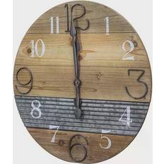 American Art Decor Oversized Wood Farmhouse Wall Clock Wall Clock 3.8cm