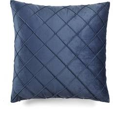 Lush Decor Velvet Diamond Pintuck Cushion Cover Blue (50.8x50.8)