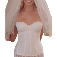 Carnival Full Coverage Lace Bustier - White