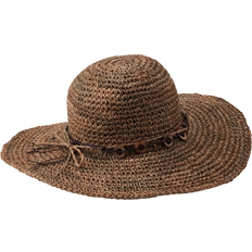 Scala Women's Crochet Floppy Hat - Natural