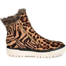 Multicolored - Women Ankle Boots Journee Collection Jezzy - Leopard