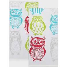 MU Kitchen Happy Owls Guest Towel Multicolor (76.2x50.8)