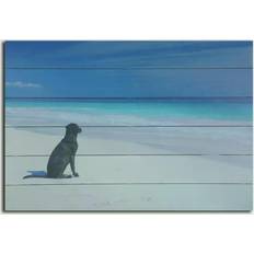 Gallery 57 Dog on Beach Wall Decor 36x24"