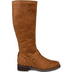 Journee Collection Meg Extra Wide Calf - Cognac