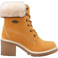 Gold Lace Boots Lugz Clove Fur 6 Inch - Golden Wheat/Cream/Tan/Gum