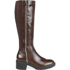 Journee Collection Morgaan Wide Calf - Chocolate