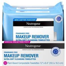 Makeup Removers Neutrogena Fragrance-Free Makeup Remover Cleansing Towelettes Twin Pack