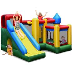 Bouncy Castles Costway Mighty Inflatable Bounce House Castle Jumper Moonwalk Bouncer