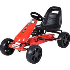 Ride-On Cars on sale Costway Xmas Gift Go Kart Kids 4 Wheel Racer Ride On Car Pedal Powered Car one size