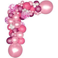 Pink Balloon Arch Garland Kit - 124 Pieces White Pink Gold and