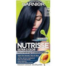 Blue Permanent Hair Dyes Garnier Nutrisse Ultra Color IN1 Dark Intense Indigo