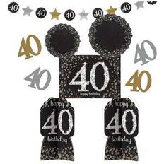 Party Supplies Amscan 269917 Sparkling 40th Celebration Room Decorating Kit