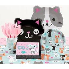 Creative Converting Purr-fect Cat Birthday Party Kit 1.0 ea