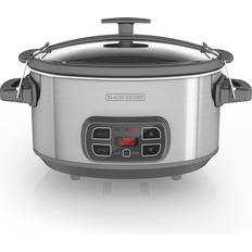 Elite Gourmet 8.5Qt. Digital Slow Cooker Stainless-Steel/Black MST