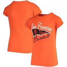 Outerstuff Girl's San Francisco Giants Fly The Flag T-shirt - Orange
