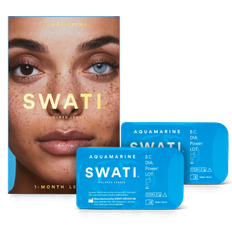 Monatslinsen Kontaktlinsen Swati 1-Month Lenses Aquamarine 1-pack