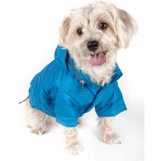 Pet Life Sporty Avalanche Lightweight Adjustable with Pop Out Zippered Hood Medium