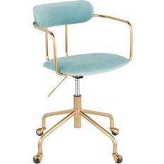 Light blue swivel chair Lumisource Demi Office Chair 86.4cm