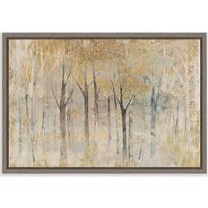Amanti Art Seasons End Gold Framed Canvas Wall Framed Art 23.2x16"