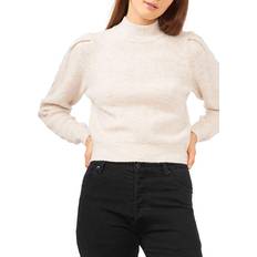 1.State Mock Neck Open Back Sweater - Malted