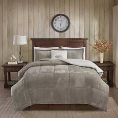 Woolrich Alton Plush Bedspread Gray, White (218.44x218.44)