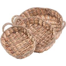Beige Bread Baskets Vintiquewise Seagrass Bread Basket 3