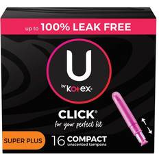 Tampons U by Kotex Click Compact Tampons Super Plus 16-pack 16-pack