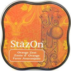StazOn Solvent Ink orange zest 2.375 in. x 2.375 in. midi pad