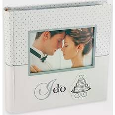 Silver Wedding Album Post-Bound Pocket for 5x7 8x10 Prints W Scrapbook Pages by Pioneer