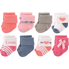 Hudson Terry Rolled Cuff Socks 8-Pack - Love