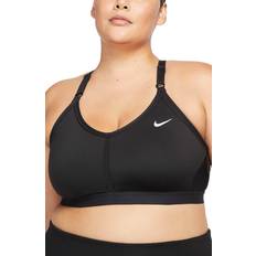 Nike indy dri-fit logo t-back sports bra. #nike #sports-bras #activewear