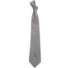 Gray - Men Ties Eagles Wings Gingham Tie - Kings