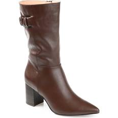 Journee Collection Wilo Wide Calf - Brown