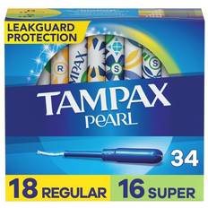 Best Tampons Tampax Pearl Regular/Super Duo 34-pack 34-pack