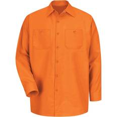 Red Kap Industrial Long Sleeve Work Shirt - Orange