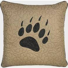 Donna Sharp Bear Walk Plaid Paw Complete Decoration Pillows Brown (45.72x45.72)