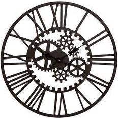 Wall Clocks Olivia & May Industrial Iron Gear Wall Clock 32"