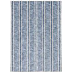 Linon Washable Beige, Blue 60x84"