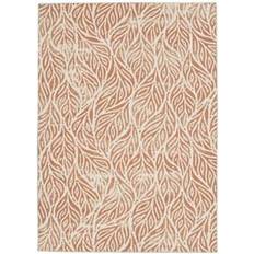 Linon Washable Leona Beige, Red 24x96"