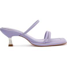Purple Heeled Sandals Schutz Agatha Mid - Smoky Grape