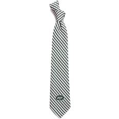 White Ties Eagles Wings Gingham Tie - New York Jets Poly